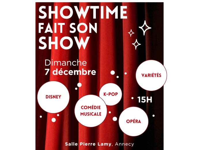 Nouveau partenariat pour nos adhérents : spectacle musical ShowTime fait son show