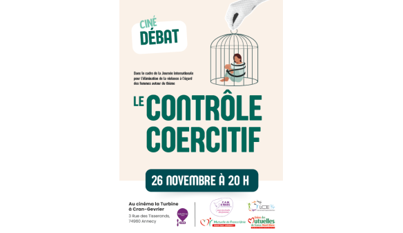 La Turbine: Ciné débat sur le thème du contrôle coercitif le 26/11/2025