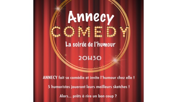 SOIREE DE L'HUMOUR Annecy Comedy lundi 29/04/24 à 20h30 salle Pierre Lamy